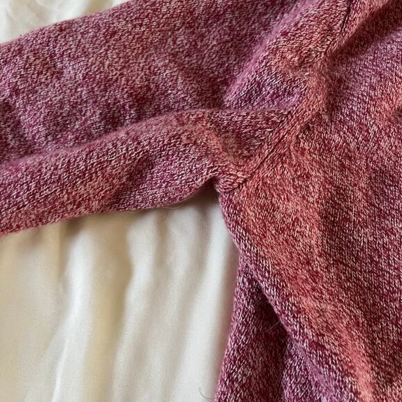 Athleta Soft Wool Cashmere Red V Neck Pullover Sweater Wmns S Preppy Casual - Picture 3 of 9